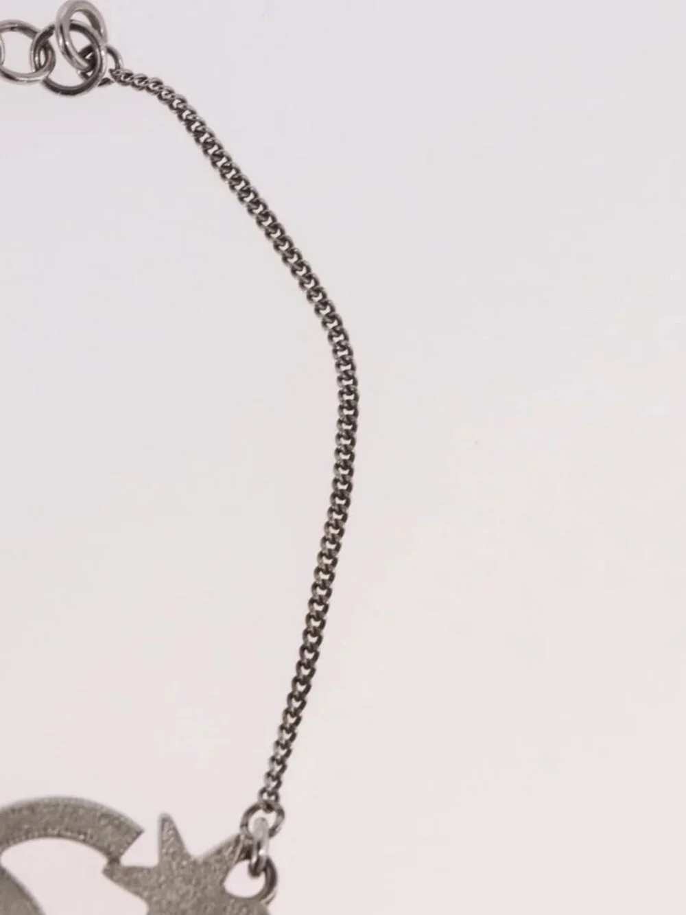 CHANEL Bracelet Metal Silver CC Auth BA13638M